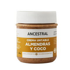 Crema Untable Ancestral Almendras Y Coco x 200g - Ancestral