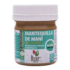 Mantequilla de Mani Sabor Natural 100% Mani x 220g - B Your Food