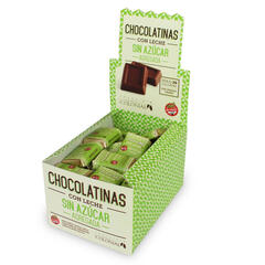 Chocolatinas con Leche Sin Azucar x 5g (50u x caja) - Chocolate Colonial
