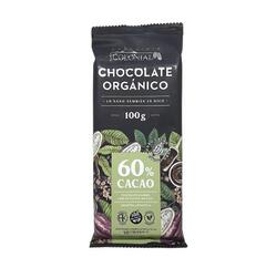 Barra de Chocolate ORGANICO Negro 60% Cacao x 100g - Chocolate Colonial