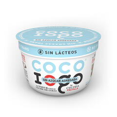 Yogurt a Base de Coco Frutilla Sin Azucar Iogo x 160g - Crudda