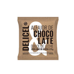 Alfajor de Chocolate con Dulce de Leche x 55g - Delicel