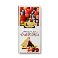 Tabletas Chocolate Blanco con Leche Frutos del Bosque x 100g - Del Turista