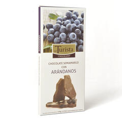 Tableta Chocolate Semiamargo con Arandano x 100g - Del Turista