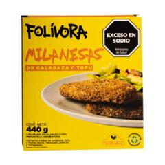 Milanesa de Calabaza, Tofu y Frutos Secos x 440g - Folivora