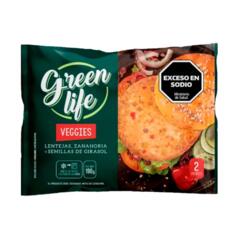 Hamburguesa Veggie Lentejas,  Zanahoria y Semillas de Girasol x 380g - Green Life