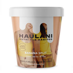 Helado a Base de Leche Coco Banana Split x 450ml - Haulani