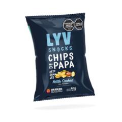 Chips de Papa Kettle Cooked Sal Marina  x 60g - Lyv Snacks 