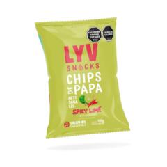 Chips de Papa Kettle Cooked Spicy Lime  x 55g - Lyv Snacks 