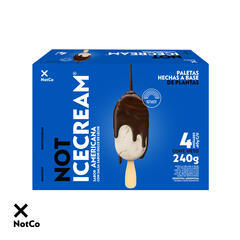 Promo Not Ice Cream Paleta Crema Americana 4u x 240g - NotCo