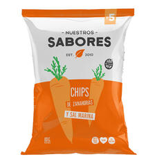 Chips  Zanahoria y Sal Marina x 80g - Nuestros Sabores