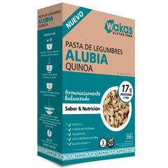 Pasta de Legumbres Fusilli con Alubias y Quinoa x 250g - Wakas