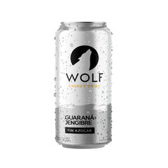 Bebida energizante de Guarana & Jengibre sin azucar x 473ml - Wolf